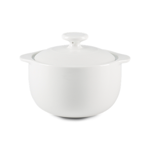 Thố cá nhân tròn cao Vesta 0.35 L + nắp - Misc Assortment Trắng