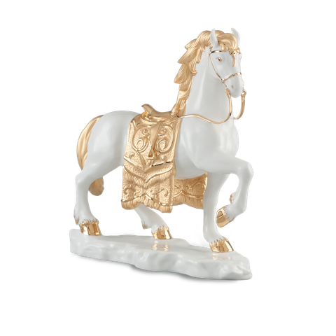 Ngựa Hoàng Gia - Tượng - Trang trí Vàng