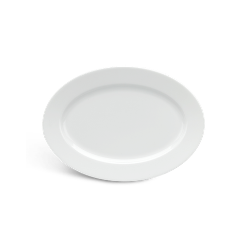 Dĩa Oval 21 Cm - Jasmine Lys - Trắng Ngà