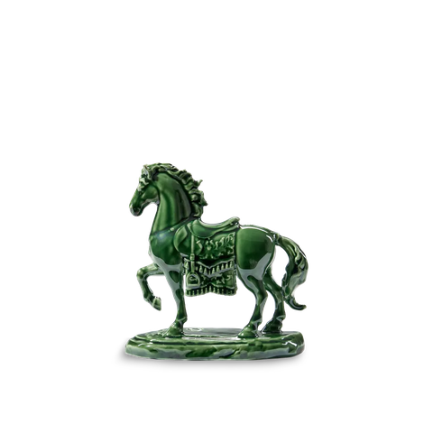 Tượng Bảo Mã 10.5cm - Tượng - Lưu Ly Xanh