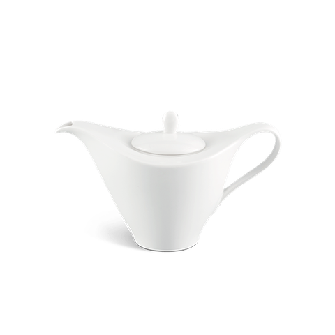 Bình trà cao 0.45 L + nắp anh vũ Lys Trắng Ngà