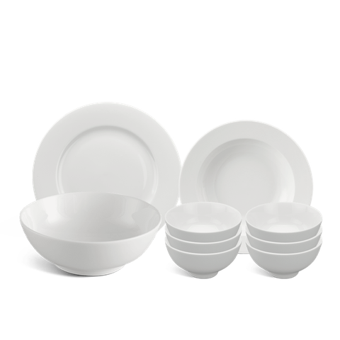 Bộ đồ ăn 9 sản phẩm - Jasmine IFP - Trắng Ngà