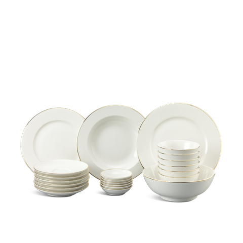 Bộ đồ ăn 22 sản phẩm - Jasmine - Chỉ Vàng