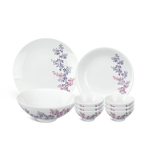 Bộ đồ ăn 9 sản phẩm - Daisy - Cỏ Tím
