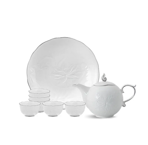 Bộ trà 0.3L - Sen IFP - Chỉ Bạch Kim