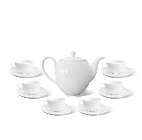 Bộ trà 0.8 L - Camellia - Trắng