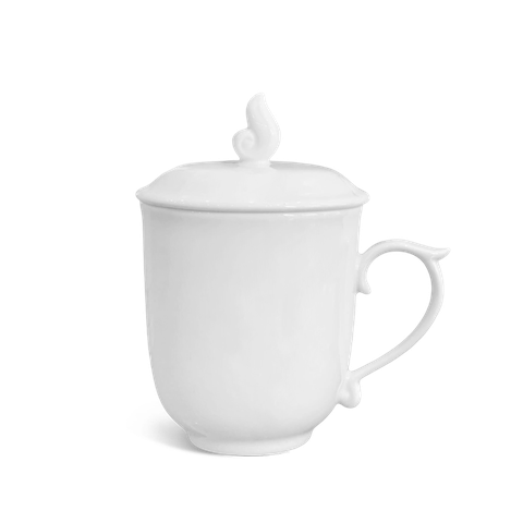 Ca trà 0.30 L - Mẫu Đơn - Trắng