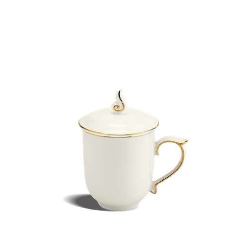 Ca trà 0.30 L + nắp - Mẫu đơn IFP - Chỉ Vàng