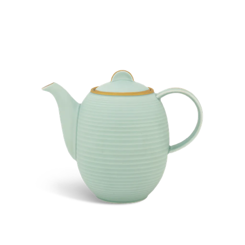 Bình trà cao 0.8L Cordon - Men Ngọc Sương Mờ (Tràng trí vàng)