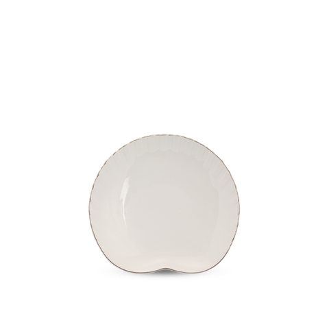 Dĩa ăn sáng 20.6 x 18 cm - Ngọc Biển IFP - Chỉ Bạch Kim