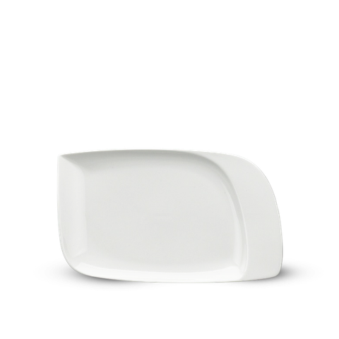 Dĩa chữ nhật 1 vành 27.5 x 16.5 cm - Harmony Lys - Trắng Ngà