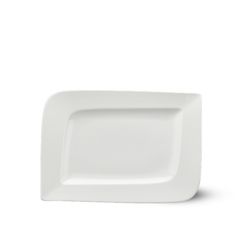 Dĩa chữ nhật 33 x 23 cm anh vũ Lys Trắng Ngà