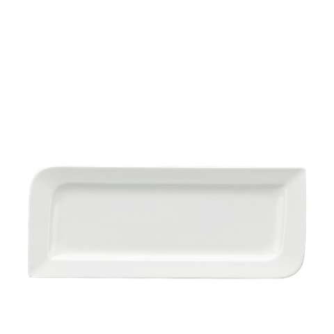 Dĩa chữ nhật dài 31 x 12 cm anh vũ Lys Trắng Ngà