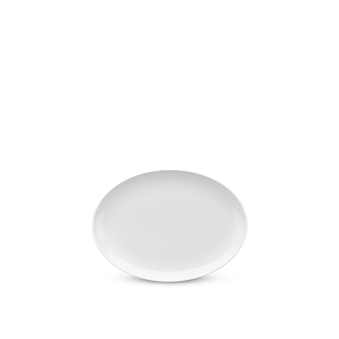 Dĩa elip 21cm - Camellia - Trắng