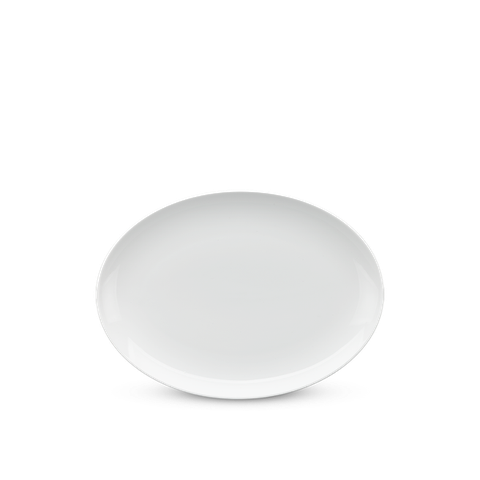 Dĩa elip 32cm - Camellia - Trắng