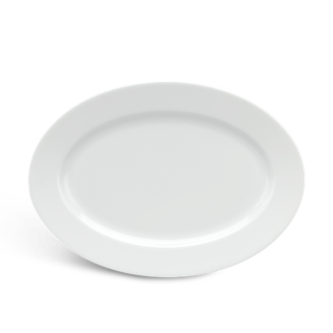 Dĩa Oval 32 Cm - Jasmine Lys - Trắng Ngà