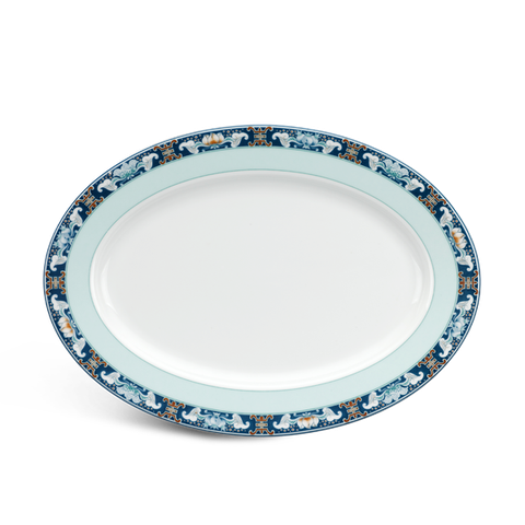Dĩa oval 32 cm Jas Phúc Lộc Thọ