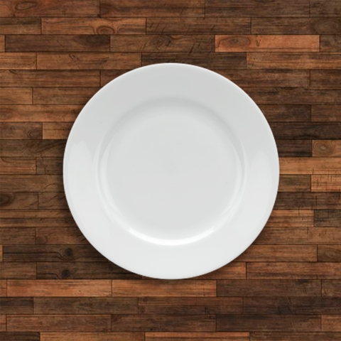 Dĩa tròn 15 Cm -  Jas Lys -  Trắng Ngà