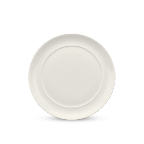 Dĩa tròn lòng phẳng 25 cm anh vũ Lys Trắng Ngà