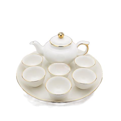 Bộ trà 0.35 L - Misc Assortment - Viền Chỉ Vàng