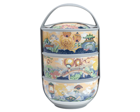 Hộp dưỡng sinh 3 tầng 12.5 cm - Thưởng Trăng