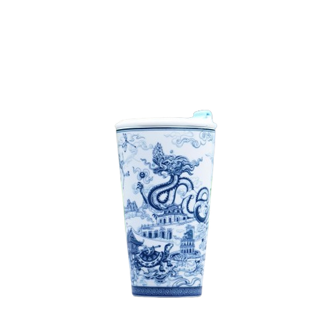 Ly sứ dưỡng sinh 0.48 L (K1) + nắp ống hút - Dưỡng Sinh - Nam Quốc - Hà Nội