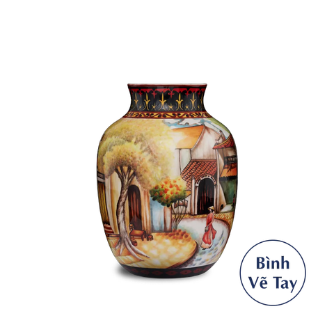 Bình hoa 26 cm - Duyên Quê - Bình Hoa - Trang trí