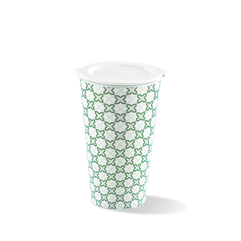 Ly sứ dưỡng sinh 0.48 L (K1) + nắp DUONGSINH Komos (LTB) (214888LTBN)