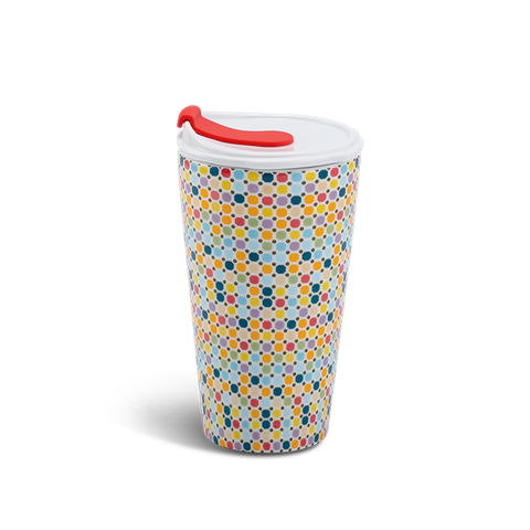 Ly sứ dưỡng sinh 0.48 L (K1) + nắp ống hút - Mosaic (LTD) (214888LTDH)