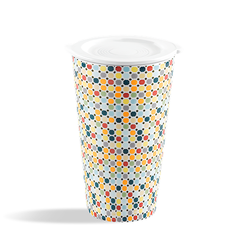 Ly sứ dưỡng sinh 0.48 L (K1) + nắp Dưỡng sinh Mosaic (LTD)