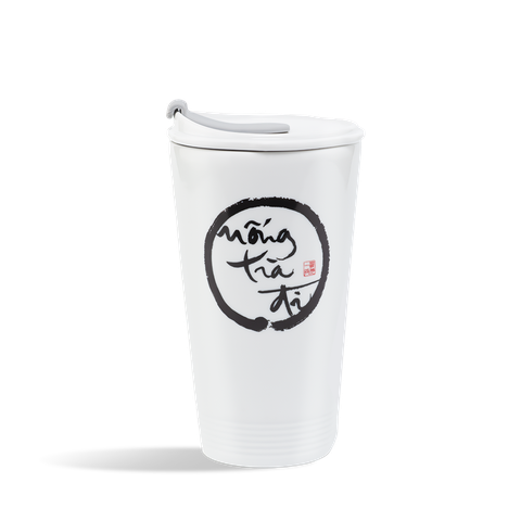 Ly sứ dưỡng sinh 0.48 L (K1) + nắp ống hút