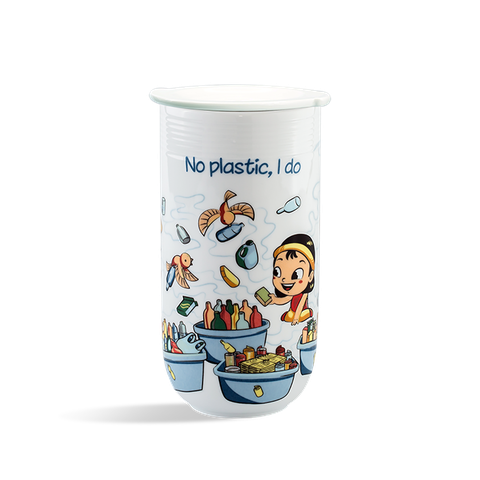 Ly sứ dưỡng sinh 0.48L (K4) + nắp Dưỡng sinh Tấm Cám