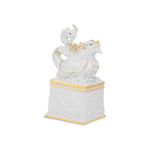 Tượng Rắn Bảo Hợp Thái Hòa 17 cm - Trắng