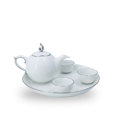 Bộ trà 0.3L - Sen IFP - Chỉ Bạch Kim