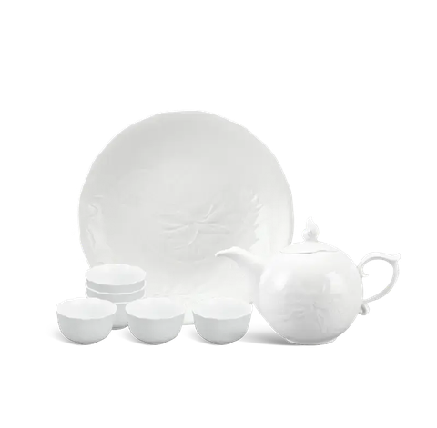 Bộ trà 0.3 L - Sen - Trắng