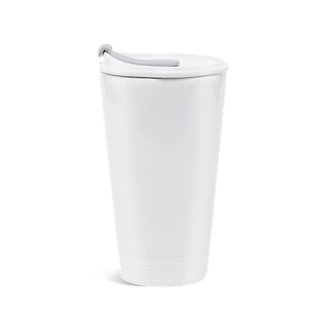 Ly sứ dưỡng sinh 0.48L (K1) + Nắp ống hút Trắng