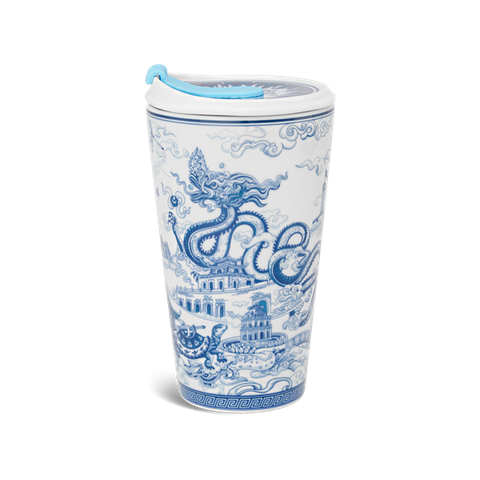 Ly sứ dưỡng sinh 0.48 L (K1) + nắp ống hút - Dưỡng Sinh - Nam Quốc - Hà Nội