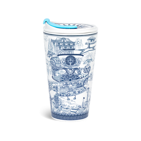 Ly sứ dưỡng sinh 0.48 L (K1) + nắp ống hút - Dưỡng Sinh - Nam Quốc - Nam Bộ