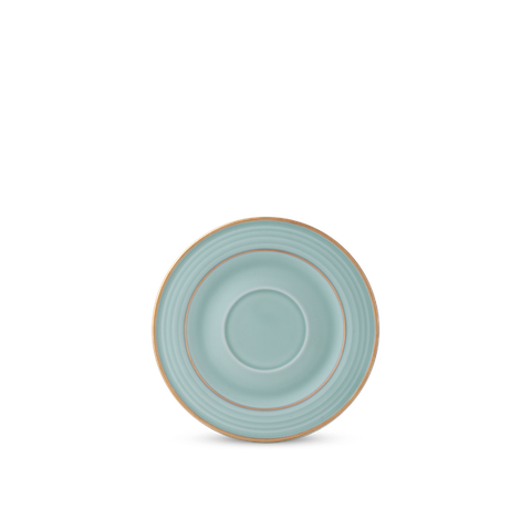 Dĩa lót chén 15 cm - Cordon - Men Ngọc Sương Mờ (Trang trí Vàng)