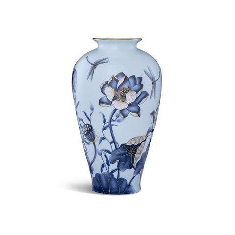 Bình hoa 40 cm - Sen Nền Xanh