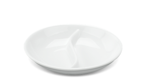 Chén chấm 2 ngăn - Jasmine - Trắng