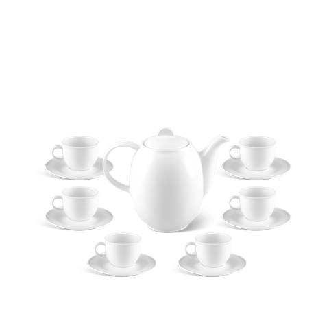 Bộ trà cao 0.8 L - Sago - Trắng