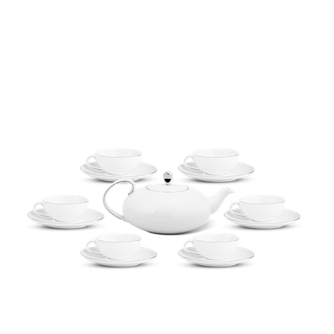 Bộ trà elip - 0.47 L - ANNA Chỉ bạch kim