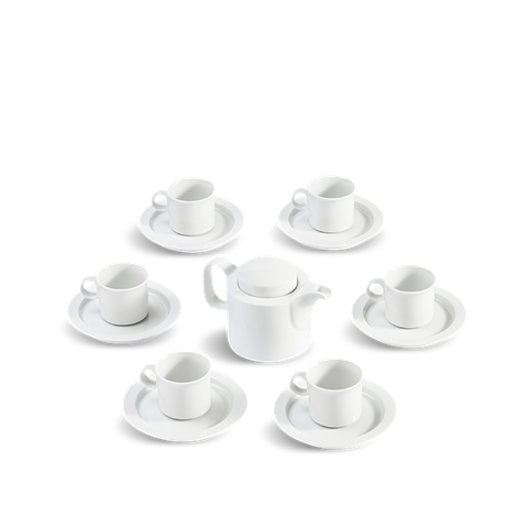 Bộ trà cao 0.33L - Gastroline - Trắng