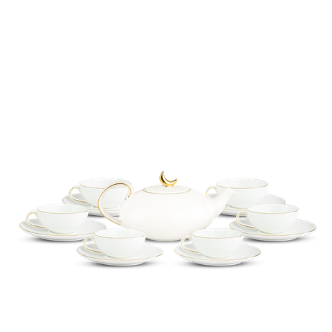 Bộ trà Elip 0.47 L - Anna - Viền Chỉ Vàng (Minh Nguyệt)