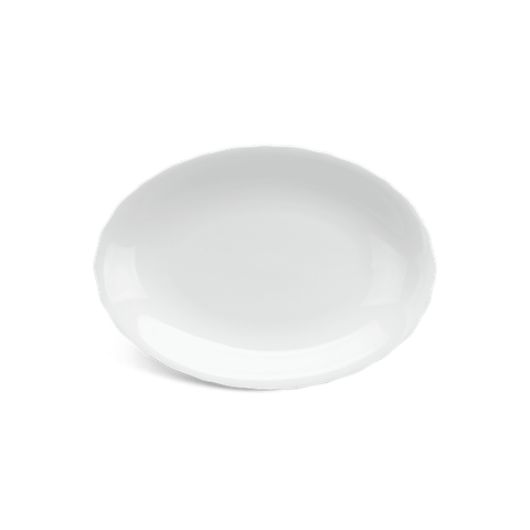 Dĩa Oval 28 cm - Mẫu Đơn IFP - Trắng Ngà