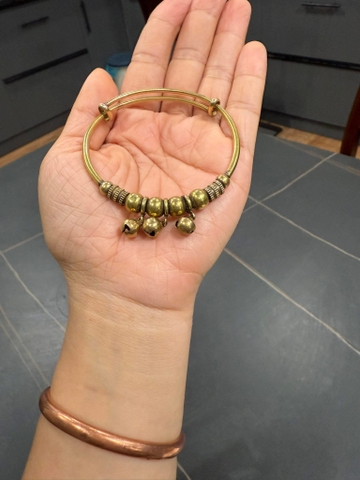 Vòng đồng charm chuông tịnh duyên