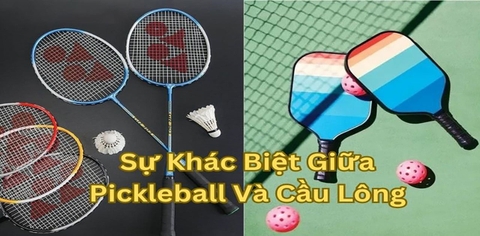 Pickleball khác gì Tennis & Cầu lông?