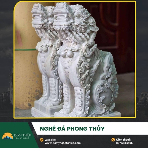 Nghê đá phong thủy – Linh vật bảo hộ không gian và mang lại may mắn