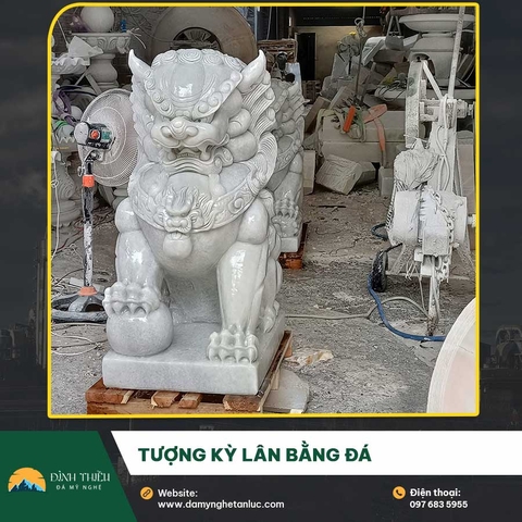 Tượng Kỳ Lân bằng đá – Linh vật phong thủy mang lại may mắn và thịnh vượng